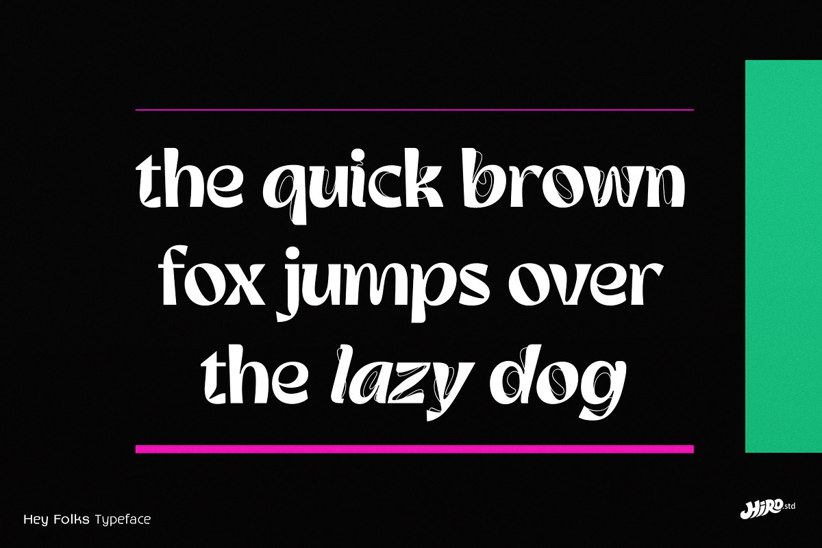Hey Folks - Display Typeface, a Font by HIRO.std (Photo 8 of 10)