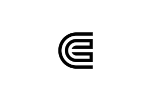 Luxury Initials CE, C, Or EC Logo