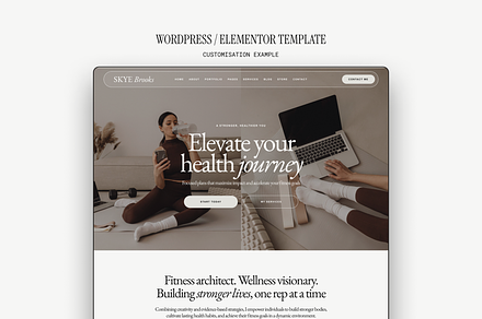 Skye Brooks Wordpress Theme, a WordPress Template by The Cherie Studio