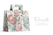 Protea Watercolor Seamless Pattern, a Pattern Graphic by Fabrivo (Thumbnail 8 of 11)