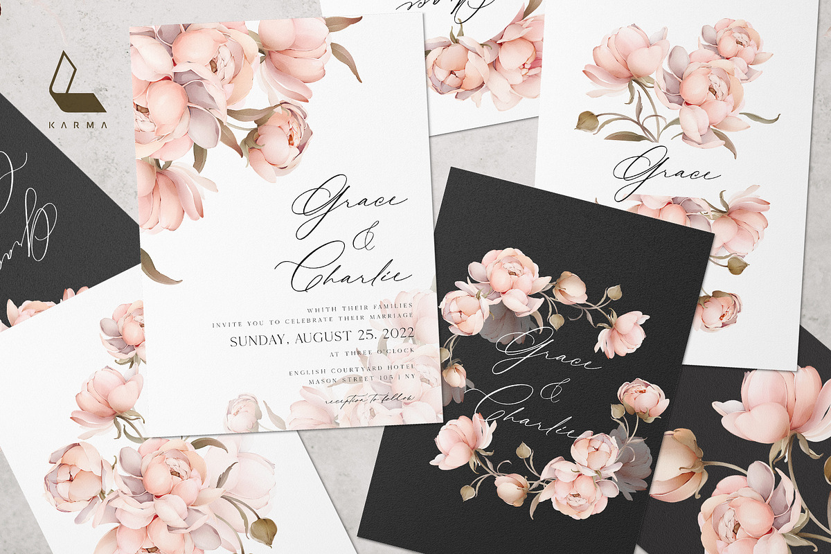 Peonies | Seamless pattern, a Pattern Graphic by Karma (Photo 5 of 15)