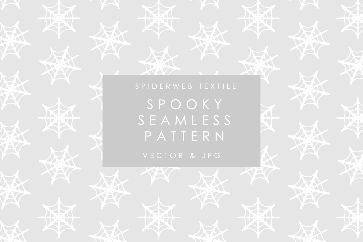 Spooky Spiderweb Repeating Pattern, a Pattern Graphic by Adrienne ...