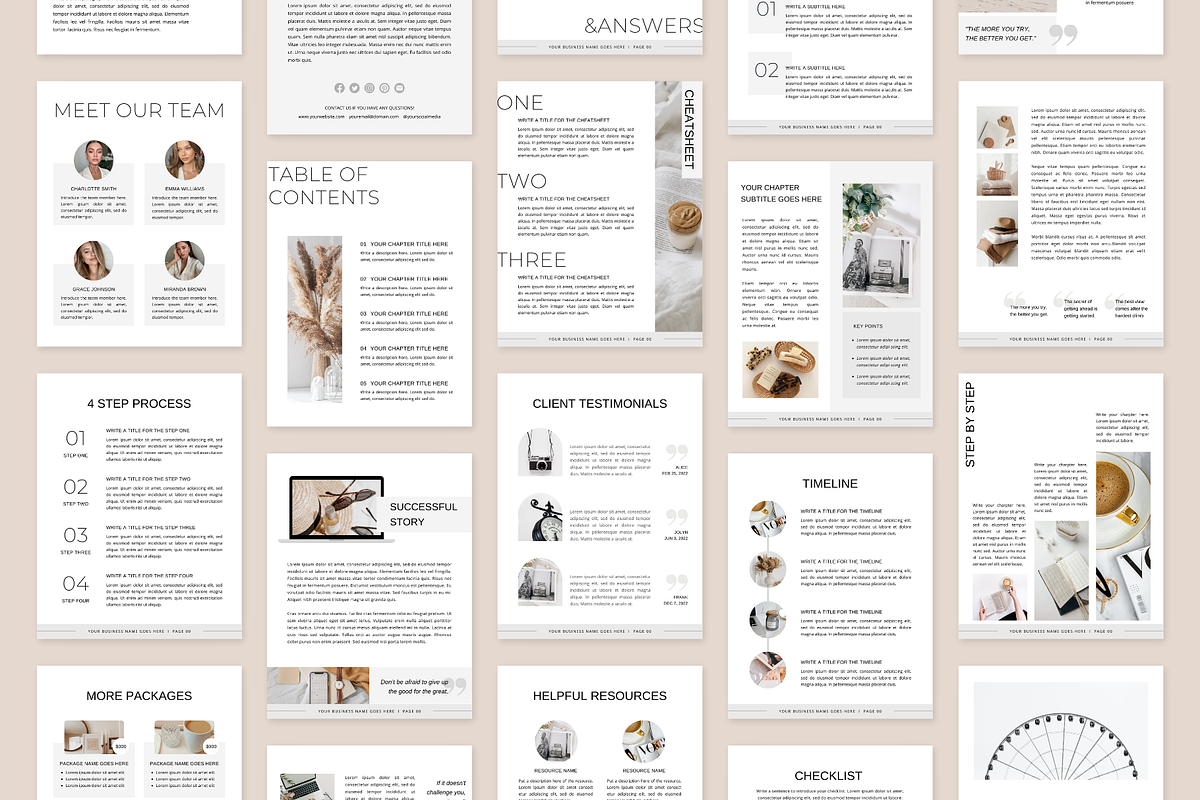 Ebook Workbook Handbook Template, a Magazine Template by ShopRShop (Photo 11 of 12)
