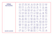 Legal Line Icons, an Outline Icon by Made by Made (Thumbnail 5 of 8)