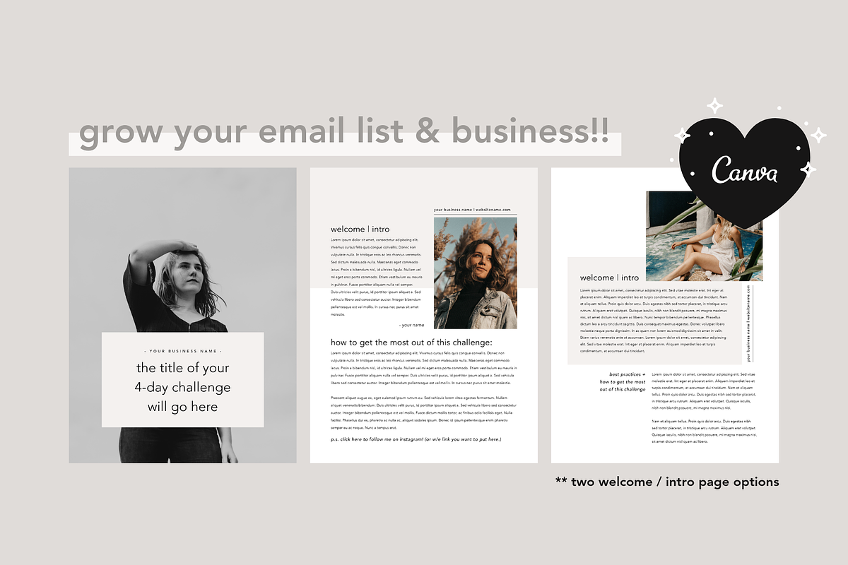 4 Day Challenge Lead Magnet | Canva, a Magazine Template by molly ho studio (Photo 2 of 6)