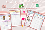 Event Planner Dashboard Spreadsheet, a Stationery Template by bellaROSEworkshop (Thumbnail 5 of 6)