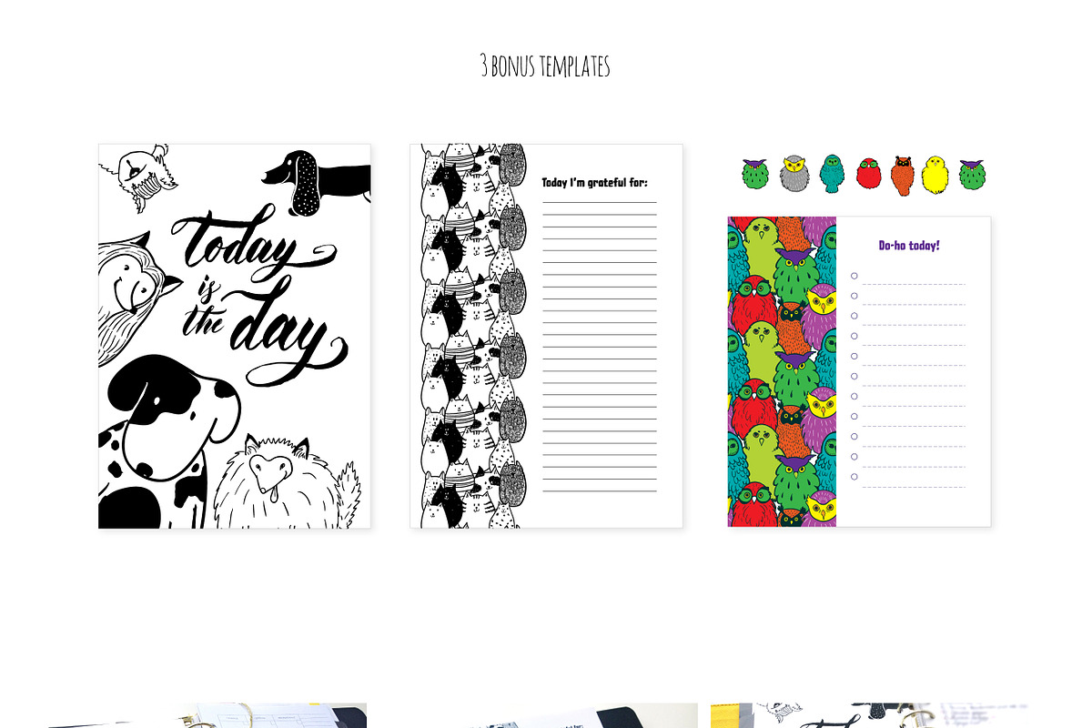 Cute doodle animals set, an Animal Illustration by AnastasiaFears (Photo 5 of 5)