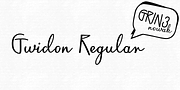 Gwidon, a Script Font by GRIN3 (Nowak) (Thumbnail 1 of 5)