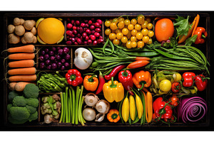 colors small box of vegetables ai, a Nature Photo by pikepicture