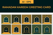 Ramadan Kareem Greeting, a Decorative Illustration by Lakhan1998 (Thumbnail 1 of 6)