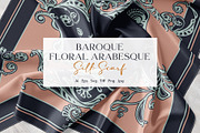 Baroque Floral Arabesque Silk Scarf, an Object Graphic by ilustrinna (Thumbnail 1 of 6)