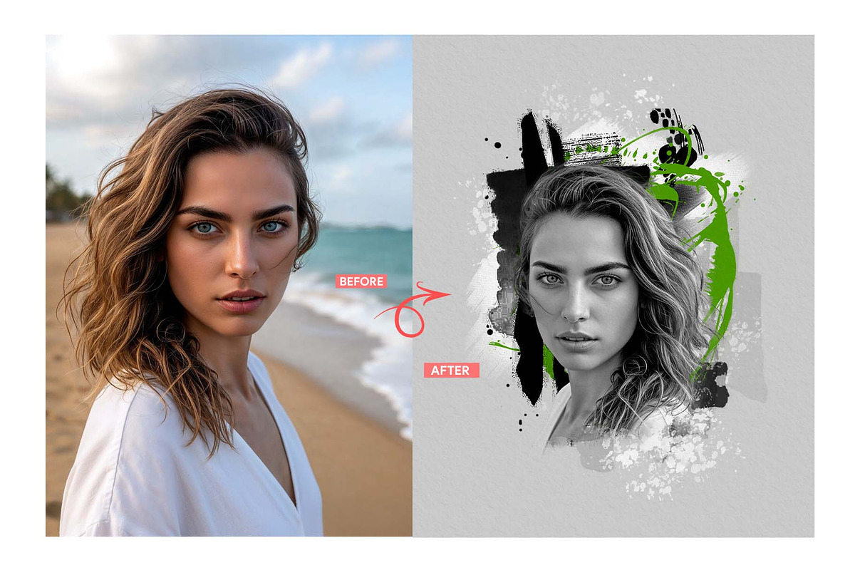 Artistic Painting Photoshop Action, an Action Add-On by MRI STUDIO (Photo 5 of 7)