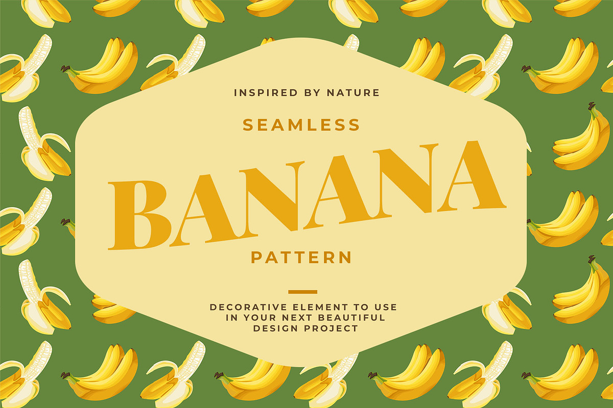 Banana Pattern Design DISC 50% OFF, a Pattern Graphic by Dawnside Graphic (Photo 1 of 6)