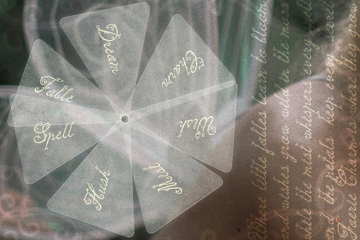 Faerie Charm Whimsical Floral Font, a Script Font by AnMark (Photo 2 of 14)