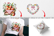 Pink Gingham Summer Florals, a Graphic by Artnoy (Thumbnail 3 of 5)
