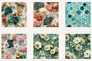 Spring Florals Seamless Digital Pape, a Pattern Graphic by CreationArt (Thumbnail 4 of 7)