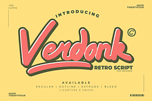 Verdonk - Retro Script Display
