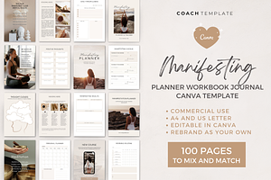 Manifesting Workbook Canva Template