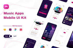 Lagunya - Music Apps Mobile Ui Kit, an UI Kit Template by Lumina_ui_ux202