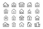 Collection of house icons, an Outline Icon by Vectorium Studio (Thumbnail 2 of 2)