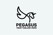 Pegasus Logo, a Branding & Logo Template by Logosava (Thumbnail 1 of 3)