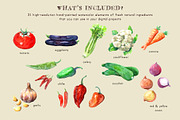 Watercolor Fresh Ingredients, a Food Illustration by Cynthia Arre (Thumbnail 3 of 6)