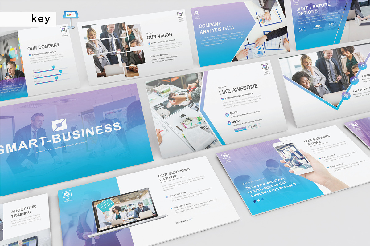 SMART BUSINESS-Keynote Template, a Presentation Template by Shafura