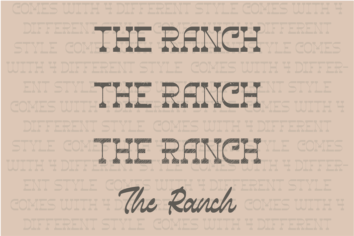 The Ranch | Vintage Font Duo, a Serif Font by Moove Studio (Photo 11 of 12)