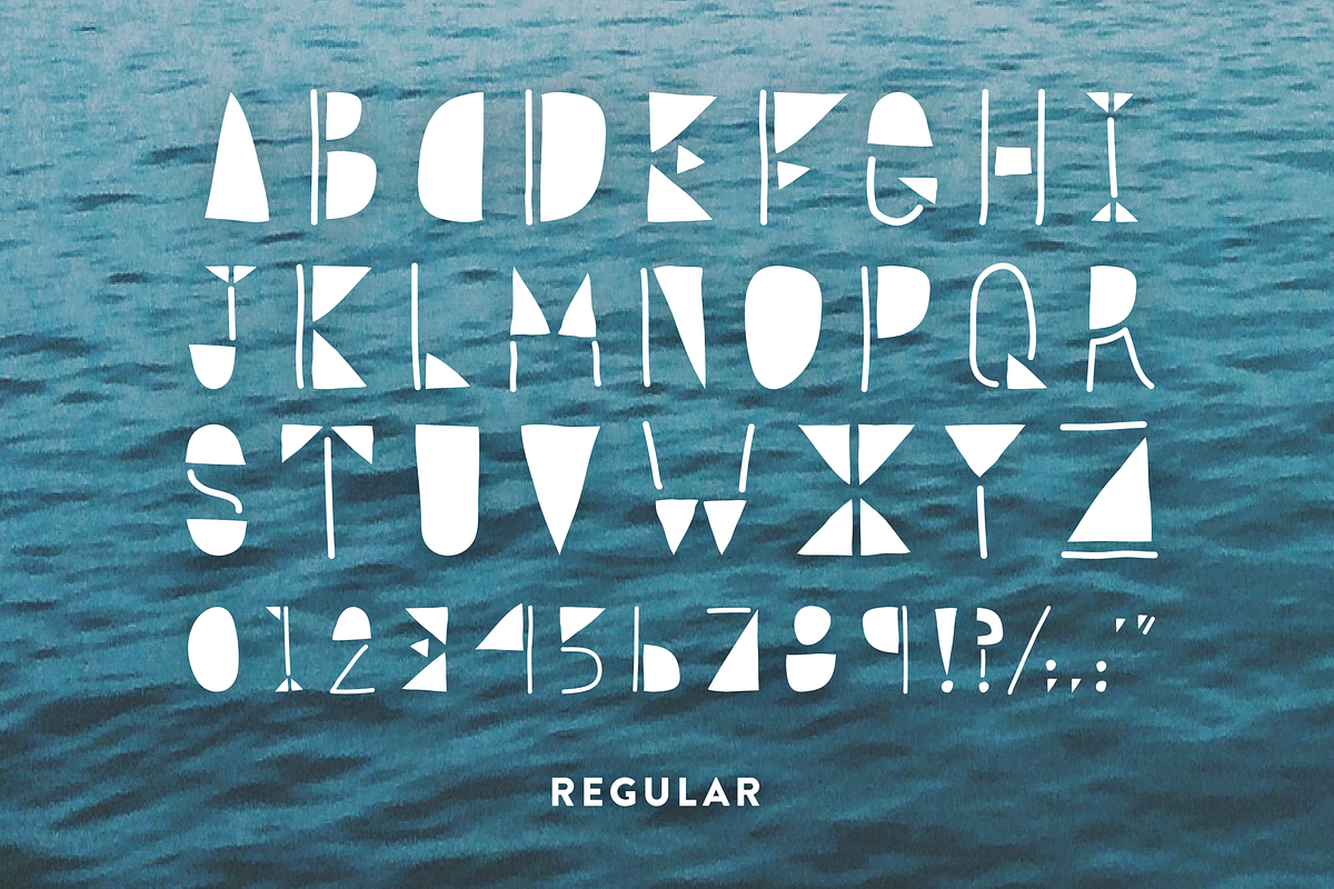 Chill Wave - Geometric Font preview 4