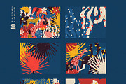 Risograph Tropic Objects&Backgrounds, an Object Graphic by CreativeFolks (Thumbnail 3 of 8)