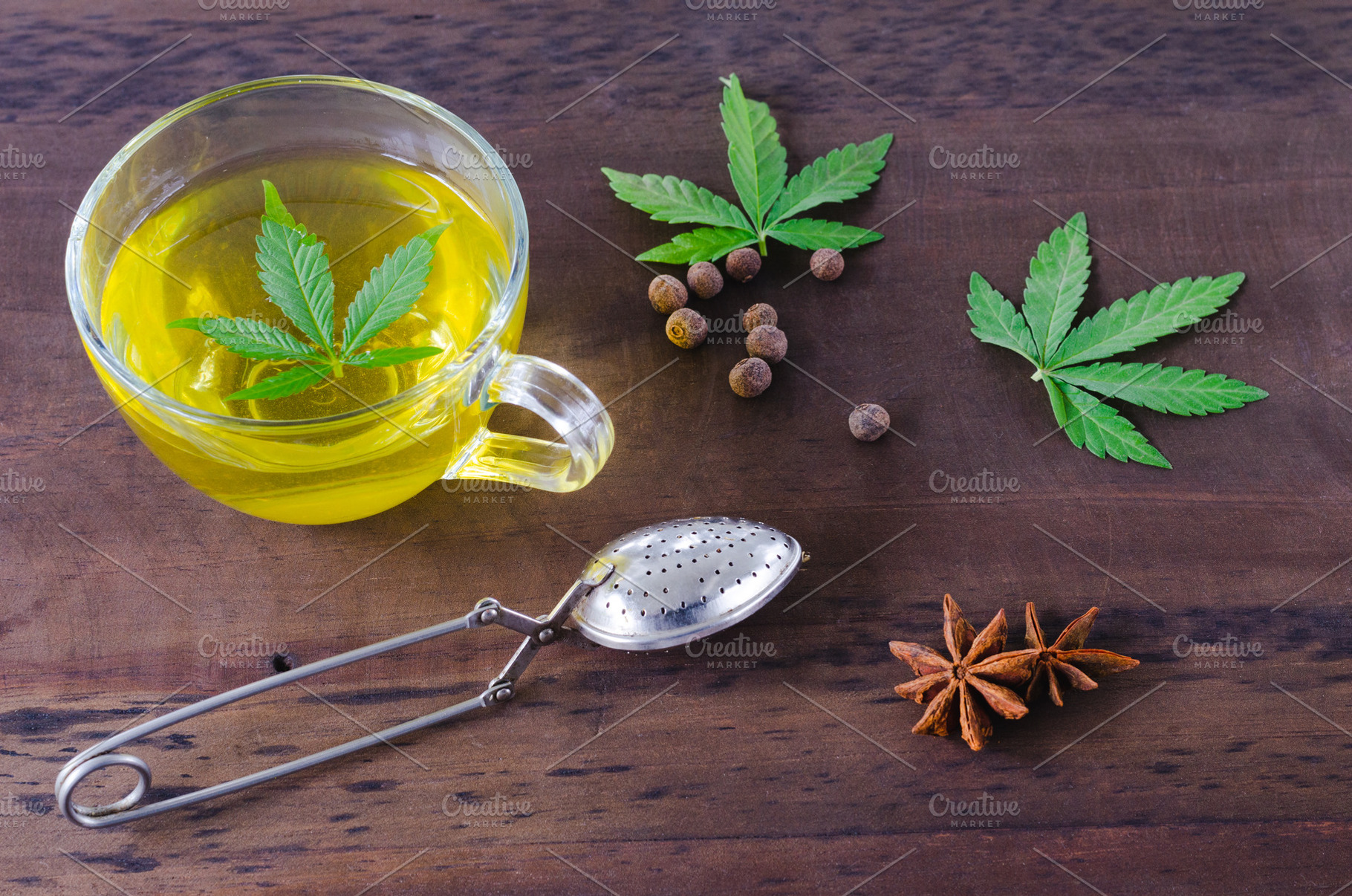 Infusion of cannabis cannabis leaf stock photo containing cannabis and, a Food & Drink Photo by Mineko