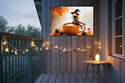 Autumn Witch on Pumpkin Cup, a Seasonal Illustration by Floraphoria (Thumbnail 13 of 14)