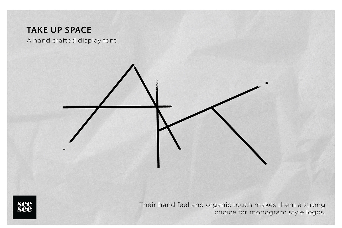 Take Up Space Hand Drawn  Font, a Font by CC CREATIVE CO (Photo 1 of 4)