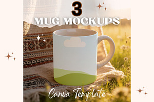 Mug Mockup Canva Template 11oz