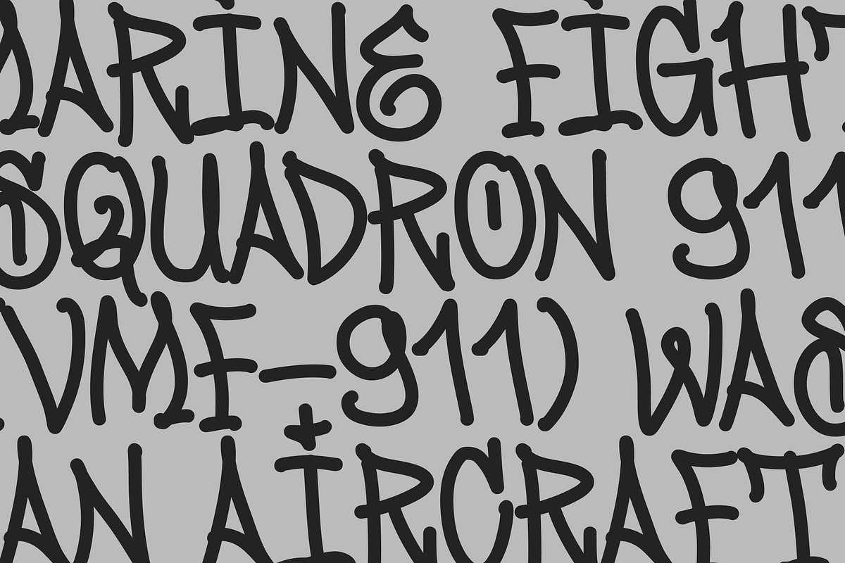 Jumpis Graffiti Typeface, a Handwritten Font by Fitrah Type (Photo 8 of 12)