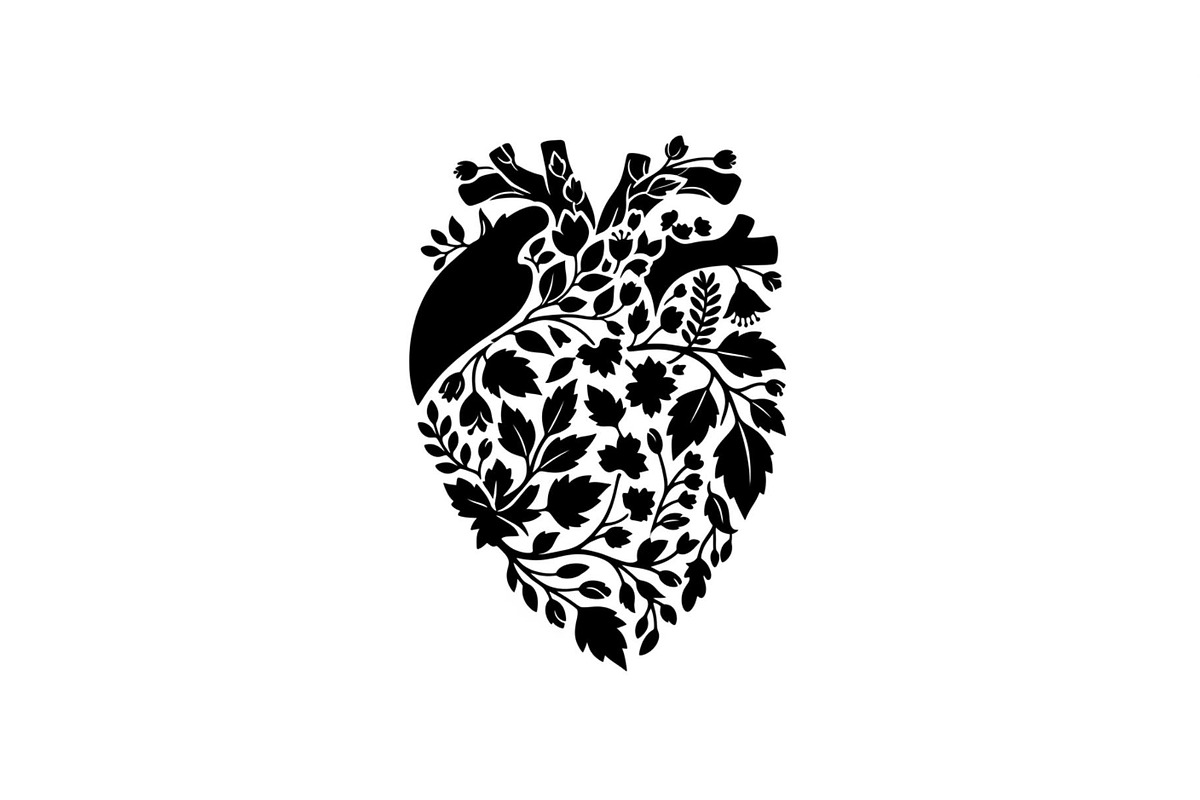 Floral Heart Silhouette Bundle, an Illustration by Designs_River (Photo 13 of 31)