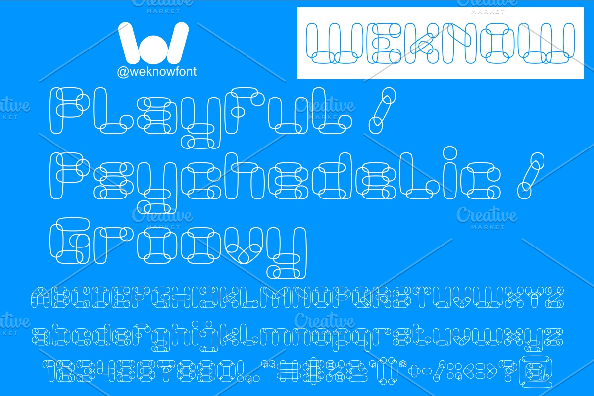 Perfect Cloud font, a Font by weknow (Photo 4 of 8)
