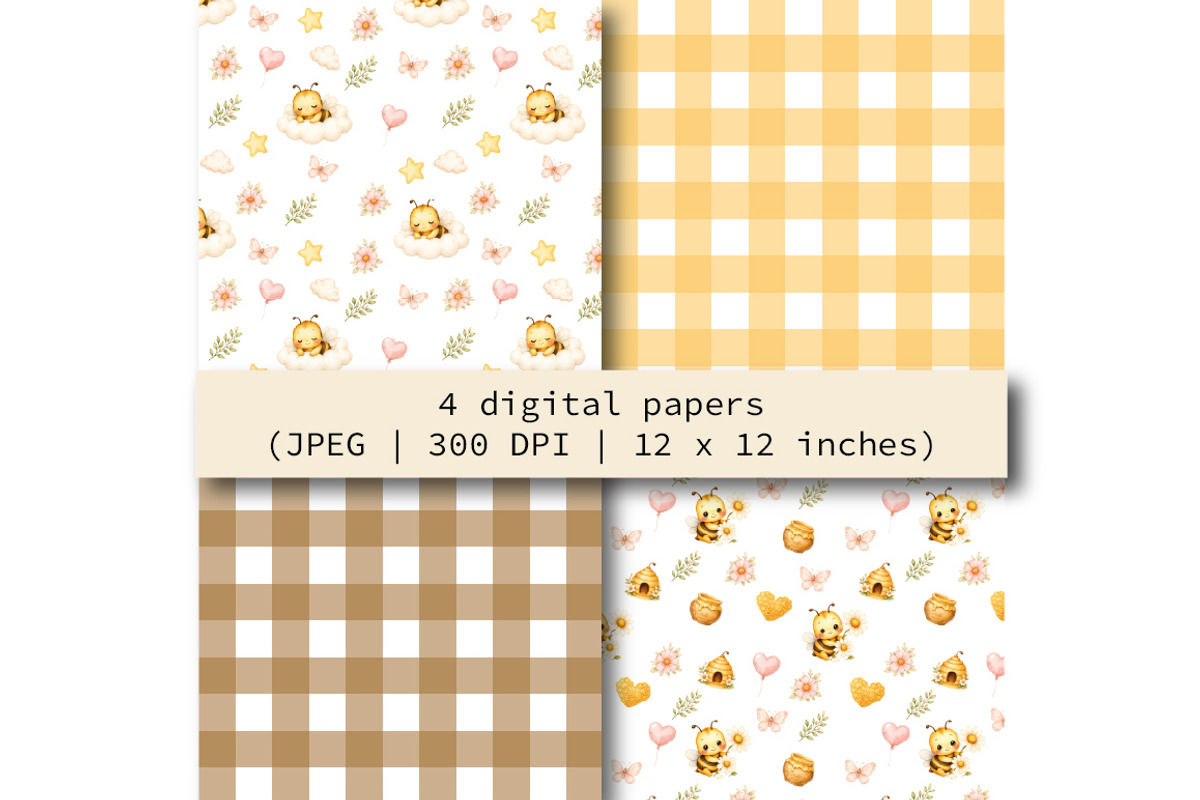 Honey Bee Clipart, an Animal Illustration by Villa 11 Estudio (Photo 5 of 11)