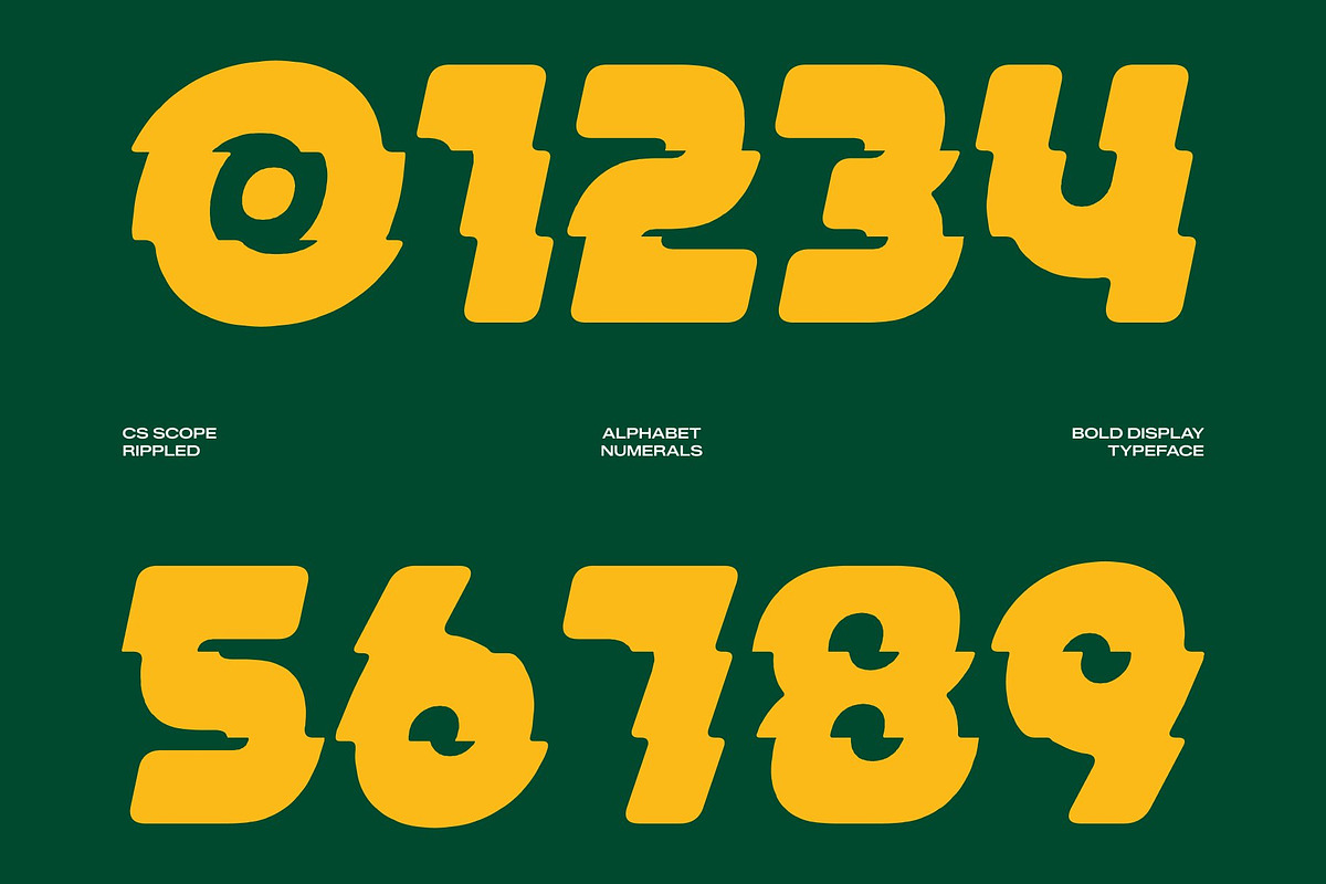 CS Scope Rippled, a Sans Serif Font by Craft Supply Co. (Photo 3 of 8)