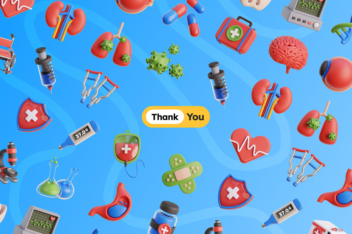 Healthcare and Medical 3D Icons, an Object 3D Model by Rakata Studio (Photo 6 of 7)