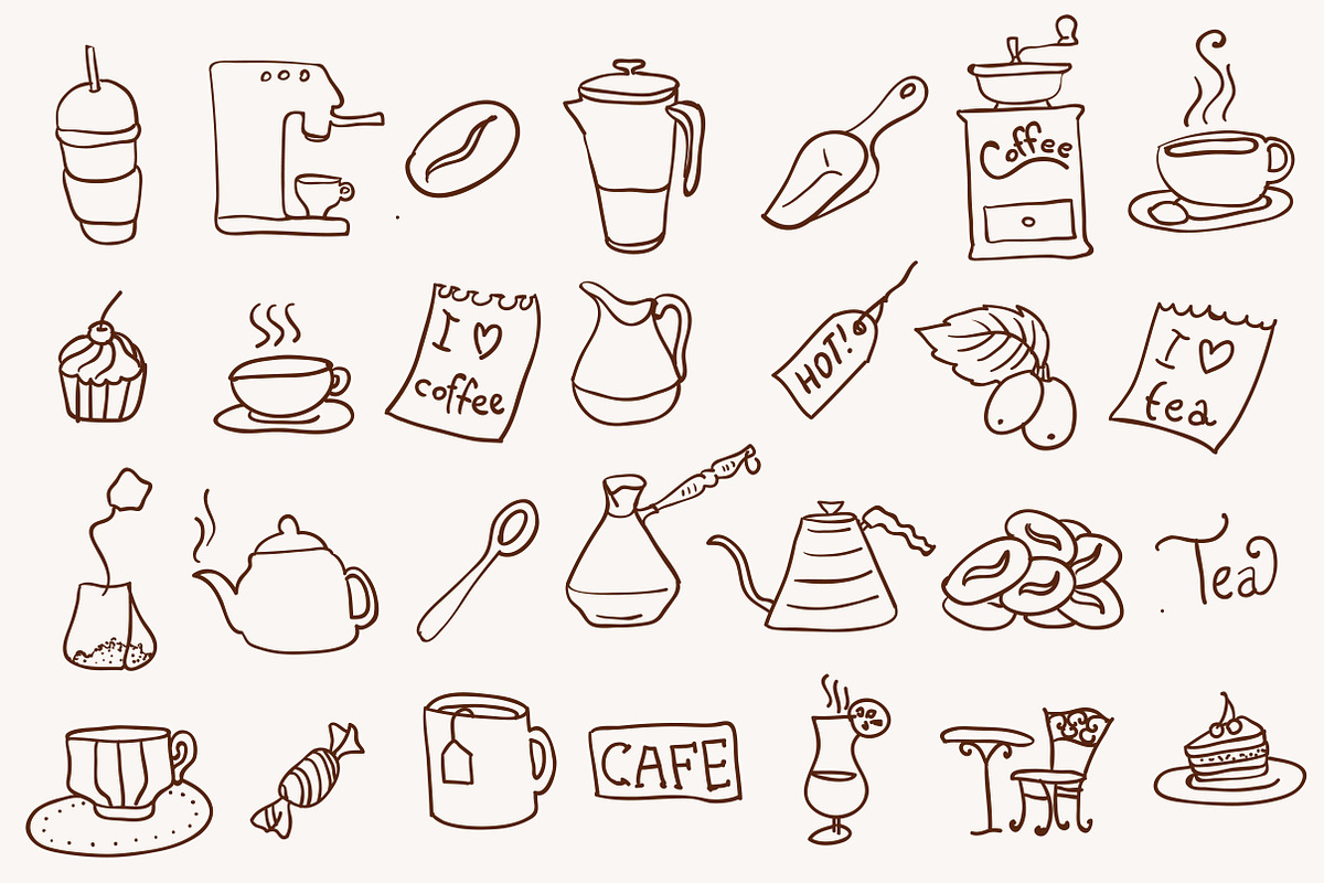 Coffee & tea icon, an Icon by iriskana (Photo 2 of 5)