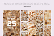 TEXTURE OF CERAMIC MOSAIC WITH OCHER, a Texture Graphic by Sophico (Thumbnail 1 of 5)