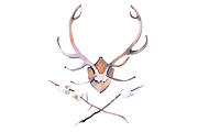 Winter Camping watercolor clipart, an Illustration by masha gross (Thumbnail 4 of 4)