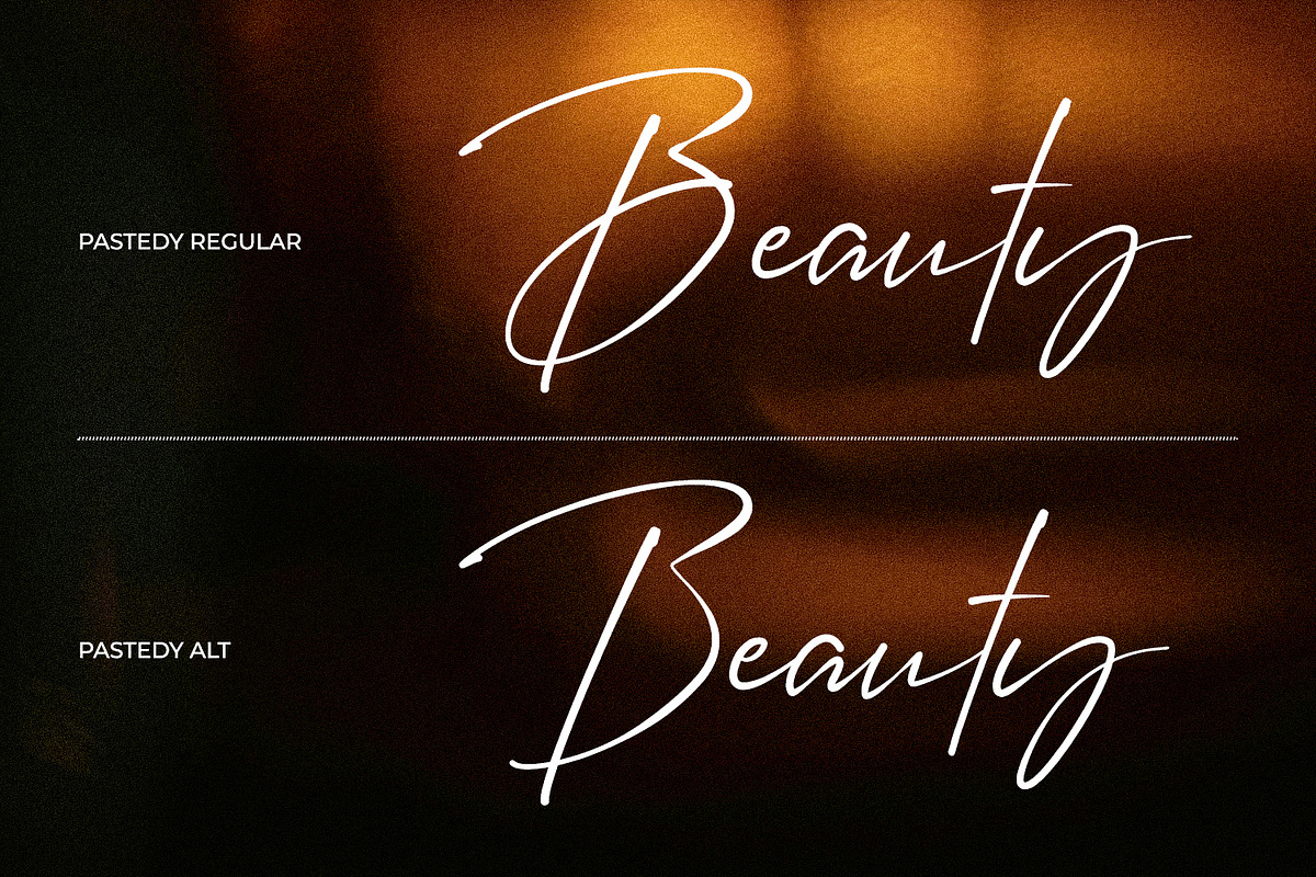 Pastedy – Modern Luxury Script Font, a Script Font by Black Junst (Photo 9 of 10)