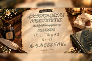 Senja Jingga Romantic Calligraphic, a Script Font by mesuka (Thumbnail 5 of 5)