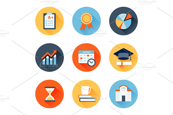 Educational Flat Icons