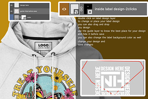 Customizable Front Hoodie Mockup PSD