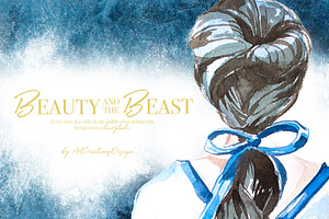 Beauty And The Beast Clipart Set