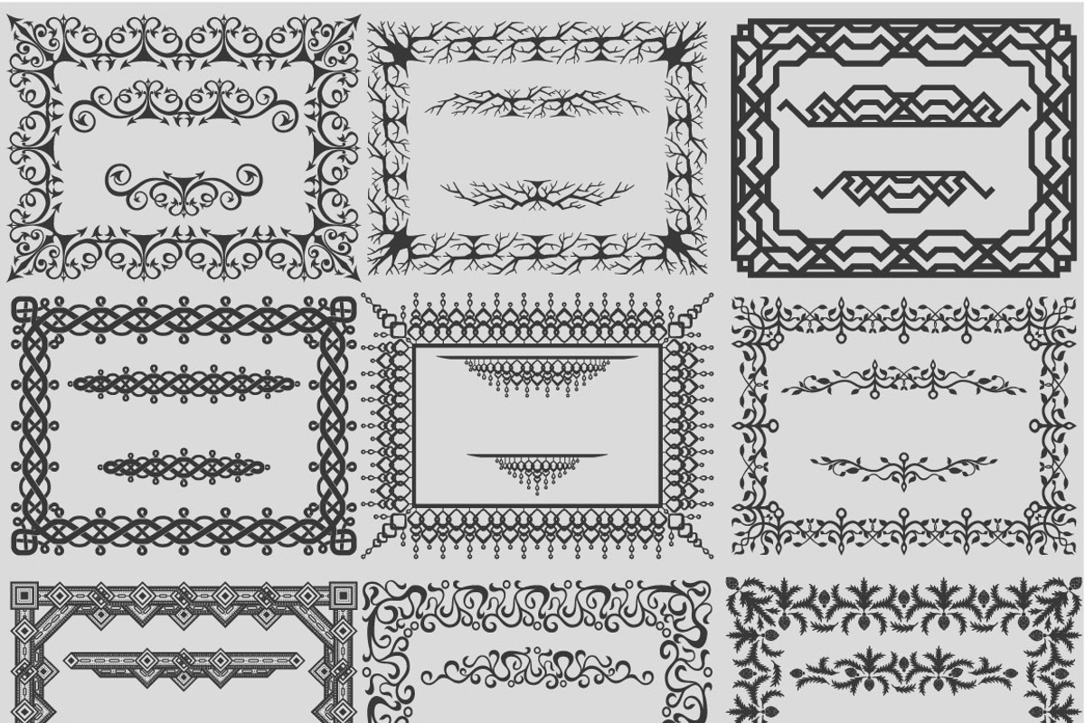 10 ornate Illustrator brushes, a Brush Add-On by SHMEL_Studio (Photo 2 of 4)