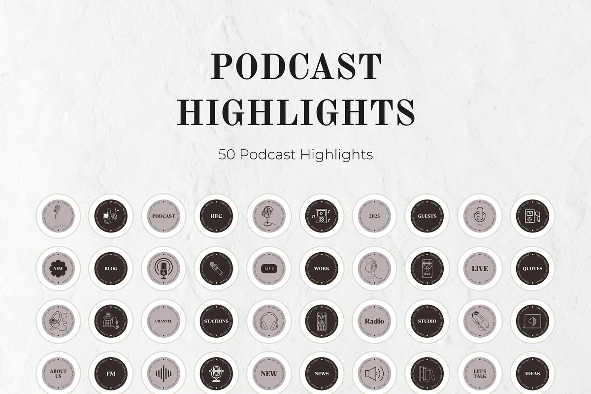 Highlight Instagram Story Covers, a Social Media Template by VeliusCreativeStudio (Photo 3 of 6)